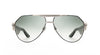 Maybach Eyewear - The King III (Palladium Plated | Black/Golden Madrone/Ebony/Forrest Green BEM | Green Gradient)