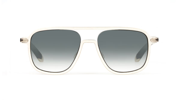 Maybach Eyewear - The Architect II (18k Champagne Gold Plated | White Burr/Ebony | Grey Gradient)