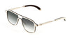 Maybach Eyewear - The Architect II (18k Champagne Gold Plated | White Burr/Ebony | Grey Gradient)
