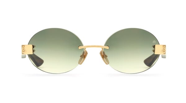 Maybach Eyewear - The Magic II (Mellow Gold Plated/Green Birch Wood)
