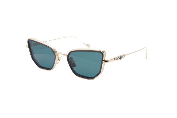 Cutler and Gross x The Great Frog - Paisley Cat Eye Sunglass (Gold | Dark Grey)