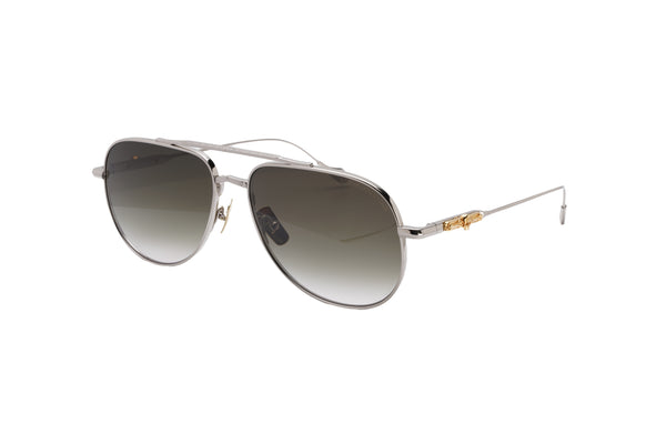 Cutler and Gross x The Great Frog - Paterson Aviator Sunglass (Silver/Gold)