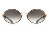 Maybach Eyewear - The Producer I (18k Solid Rose Gold/Black Lacquer | Black Marbled/Blue Ocean | Blue/Grey Gradient)