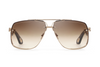 Maybach Eyewear - The King II (18k Champagne Gold Plated | White Burr/Ebony | Umber Brown Gradient)