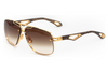 Maybach Eyewear - The King II (Gold/Amber | Light Bronze)