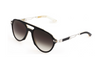 Maybach Eyewear - The Independence I (Palladium/Black with White Chocolate Backing | Blue/Grey)