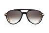 Maybach Eyewear - The Independence I (Palladium/Black with White Chocolate Backing | Blue/Grey)
