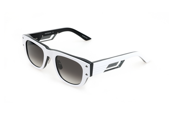 Maybach Eyewear - The Rebel II (Dark Chrome | White/Black | Blue/Grey Gradient)