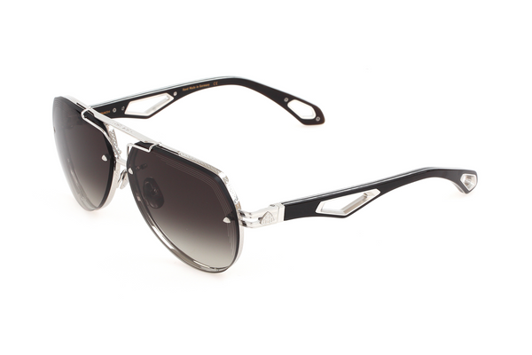 Maybach Eyewear - The King I (Platinum/Tiramisu | Blue/Grey)