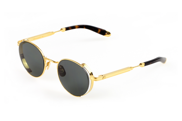 Maybach Eyewear - The Boulevard I (Gold/Tortoise/Velvet | Dark Grey)