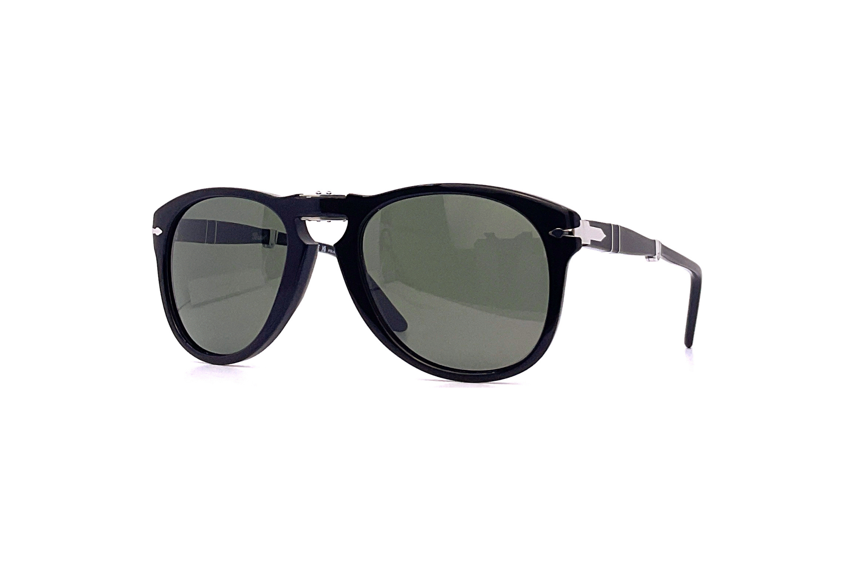 Persol 偏光レンズ ブラック サングラス Persol - 714 [54] (Black | Polarized Green) – Good See Co.