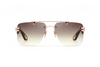 Maybach Eyewear - The President I (18k Solid Rose Gold | Black Piano/Walnut Burr | Chocolate Brown Gradient)