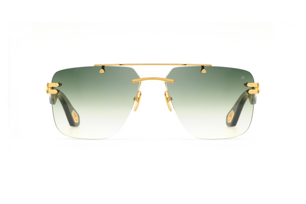 Maybach Eyewear - The President I (Gold/Karelian Birch Burr/Forrest Green BEM | Green)