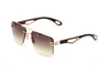 Maybach Eyewear - The President I (18k Solid Rose Gold | Black Piano/Walnut Burr | Chocolate Brown Gradient)