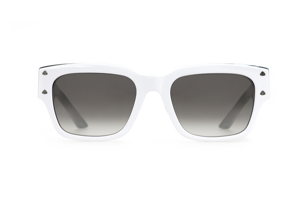 Maybach Eyewear - The Rebel II (Dark Chrome | White/Black | Blue/Grey Gradient)