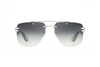 Maybach Eyewear - The President I (Platinum/Walnut Burr Anthracite/Ebony/Indigo Blue BEM | Blue/Grey)
