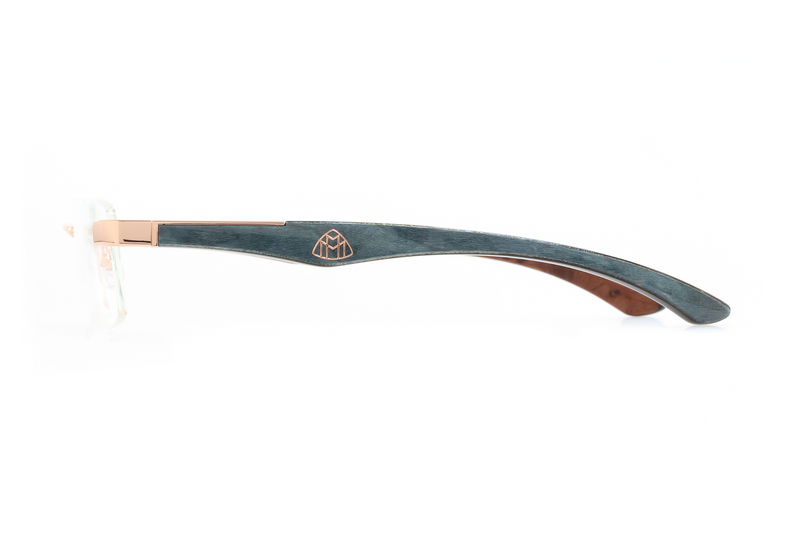 Maybach Eyewear - The Artist III (Rose Gold | Indigo+Dk. Brown BEM/Ebony)
