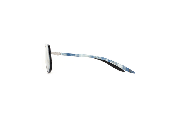Maybach Eyewear - The Creator I (Platinum/Ocean Blue White Marbled | Medium Grey)
