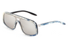 Maybach Eyewear - The Creator I (Platinum/Ocean Blue White Marbled | Medium Grey)