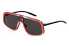 Maybach Eyewear - The Creator I (Black Satin/Blaze Red | Dark Grey)