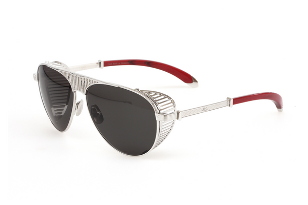 Maybach Eyewear - The Vision I (Platinum/Bubinga Red | Dark Grey) LIMITED EDITION