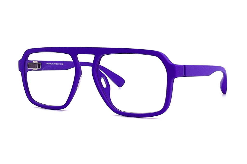 MYKITA Purple Lens designer Sunglasses with White Frame Mykita - Studio 7.2 - Mykita Studio - Champagne Gold Purple  main image 3