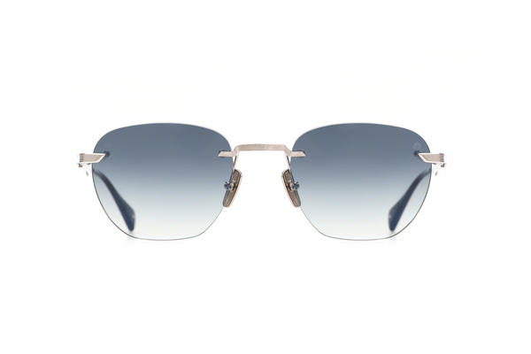 Maybach Eyewear - The Wolf II (Palladium Plated | Black | Light Blue Gradient)