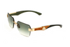 Maybach Eyewear - The Magic I (22k Mellow Gold Plated | Karelian Birch Burr/Mother-of-Pearl/Ebony/Forrest Green BEM | Gren Gradient)
