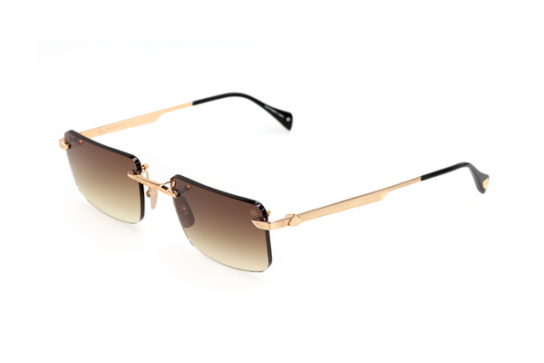 Maybach Eyewear - The Wolf I (22k Mellow Gold Plated | Black | Light Bronze Gradient)