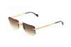Maybach Eyewear - The Wolf I (22k Mellow Gold Plated | Black | Light Bronze Gradient)