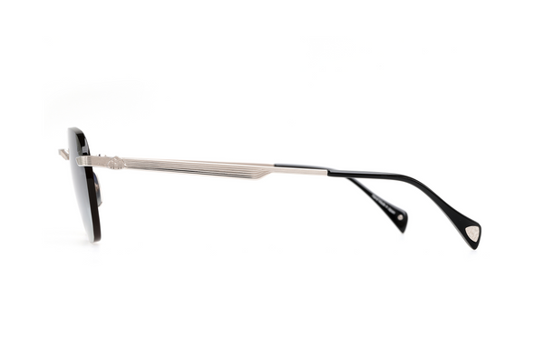 Maybach Eyewear - The Wolf II (Palladium Plated | Black | Light Blue Gradient)