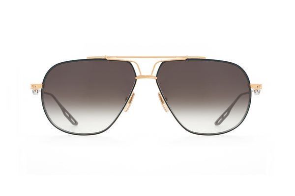 Maybach Eyewear - The Commander I (Ruthenium Plated/22k Mellow Gold Plated | Blue/Grey Gradient)