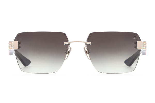 Maybach Eyewear - The Magic I (Palladium/Mother-of-Pearl/Red Walnut Burr/Anthracite/Indigo Blue | Blue/Grey)