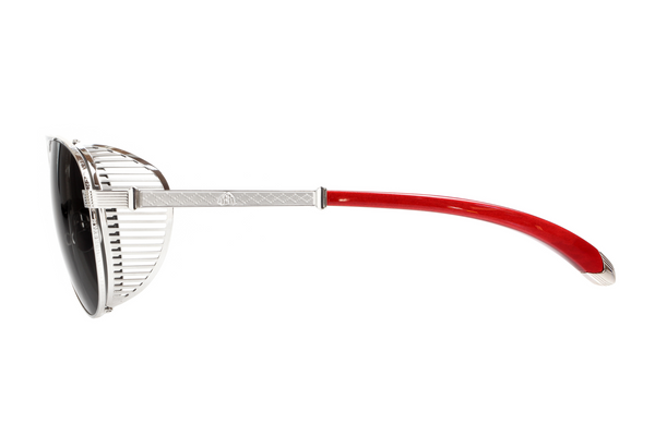 Maybach Eyewear - The Vision I (Platinum/Bubinga Red | Dark Grey) LIMITED EDITION