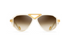 Maybach Eyewear - The Jack I (24k Gold Plated | White Chocolate/Velvet | Umber Brown Gradient)