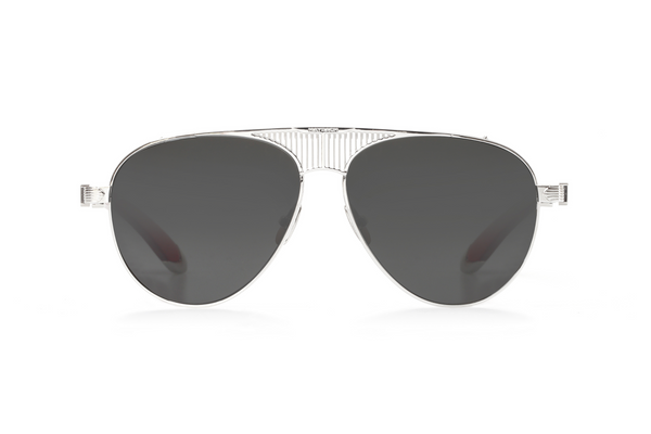Maybach Eyewear - The Vision I (Platinum/Bubinga Red | Dark Grey) LIMITED EDITION