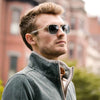 Randolph - Aviator (23k White Gold | American Gray Polarized)
