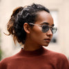 Randolph - Aviator (23k White Gold | American Gray Polarized)