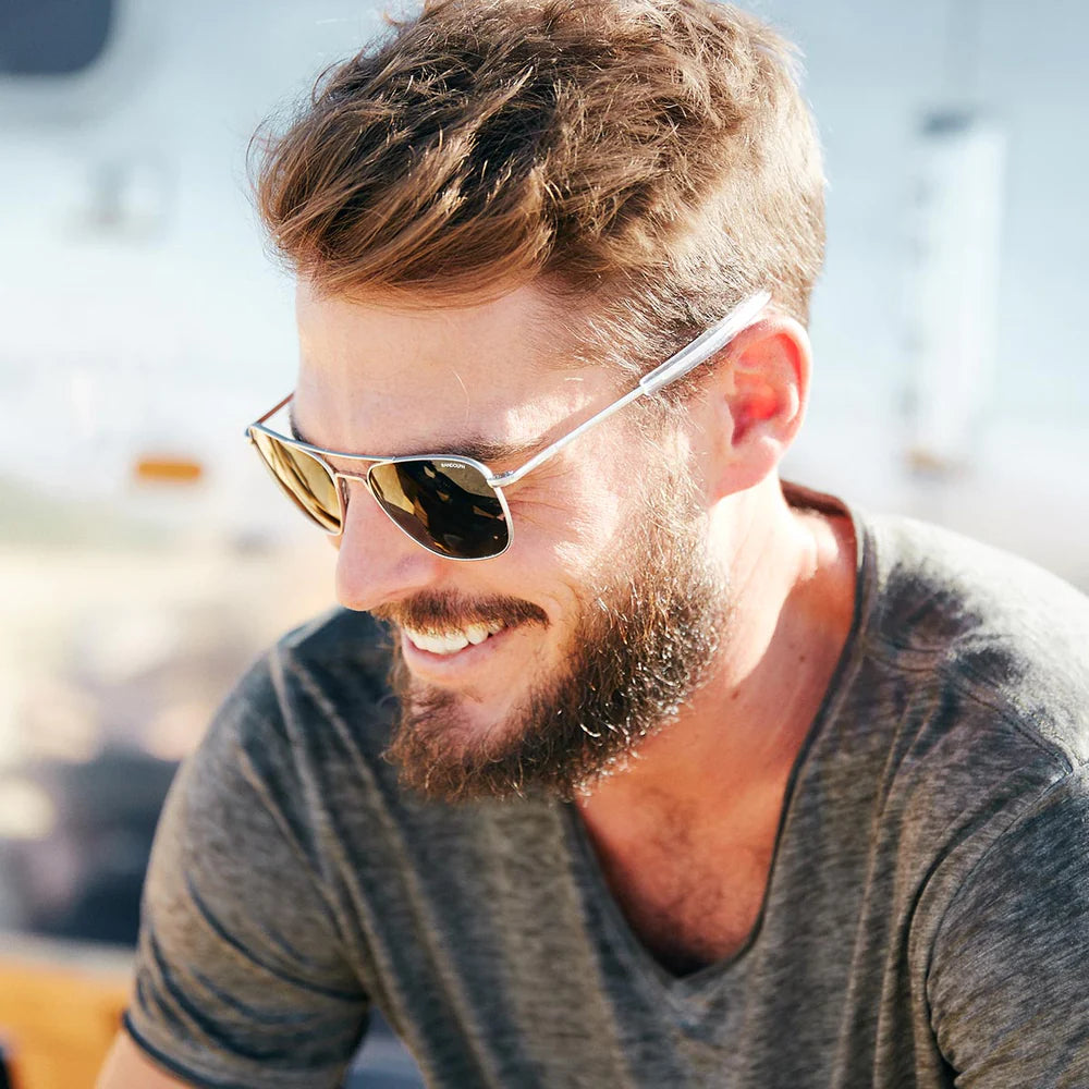 Randolph Aviator Matte Chrome AGX Polarized Good See Co