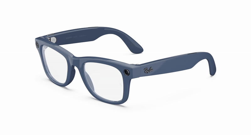 Ray-Ban - Meta Wayfarer Gen 2 (Shiny Cosmic Blue Lens | Clear to Sapphire Transitions®)