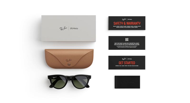Ray-Ban - Meta Headliner Low Bridge Fit Gen 2 (Shiny Black | G-15 Green)