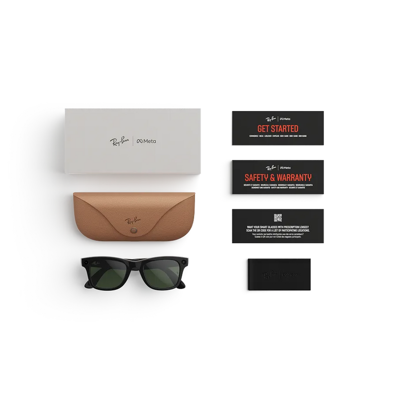 Ray-Ban - Meta Wayfarer Gen 2 (Shiny Black | G-15 Green)