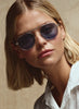 Garrett Leight - Van Buren II Sun (Silver/Sea Grey)