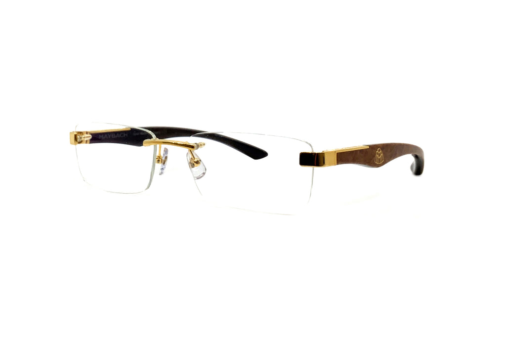 Maybach Eyewear - The Artist III (24k Gold Plated | Amboyna/Ebony