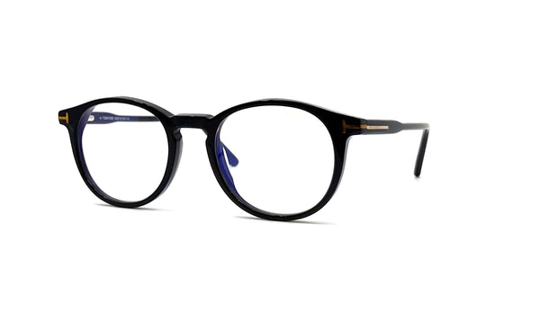 Tom Ford - Blue Block Round Opticals Clip On Sun TF5823-H-B (ECO 001)