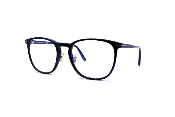 Tom Ford - Blue Block Round Shape Opticals TF5700-B (Shiny Black)