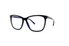 Tom Ford - Blue Block Soft Cat Eye Shape Opticals TF5762-B (Shiny Black)