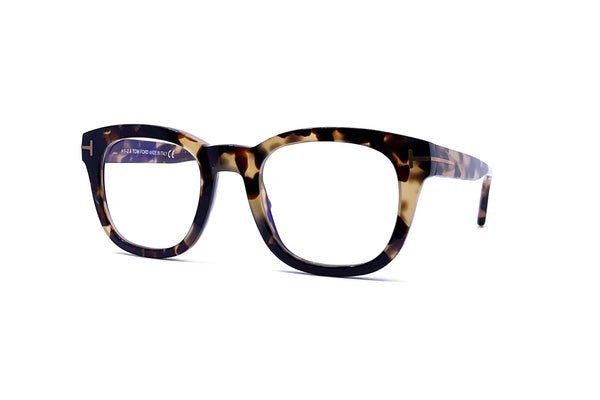 Tom Ford - Blue Block Soft Square Opticals TF5542-B (Shiny Havana)