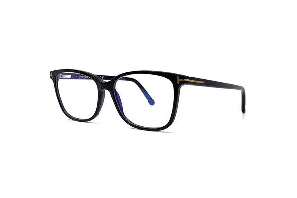 Tom Ford - Blue Block Soft Square Opticals TF5842-B (Shiny Black)