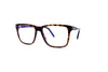 Tom Ford - Blue Block Square Opticals TF5817-B (Shiny Dark Havana)